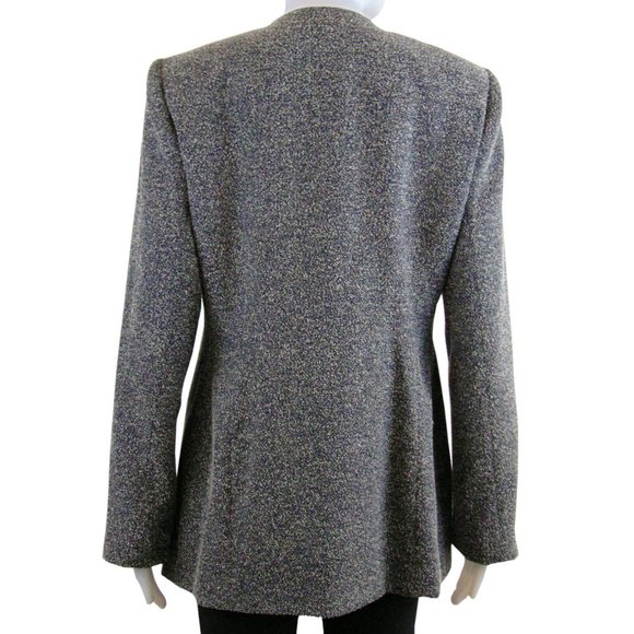 Vintage Black and Grey Suit Jacket - Size 10 - Picture 2 of 7